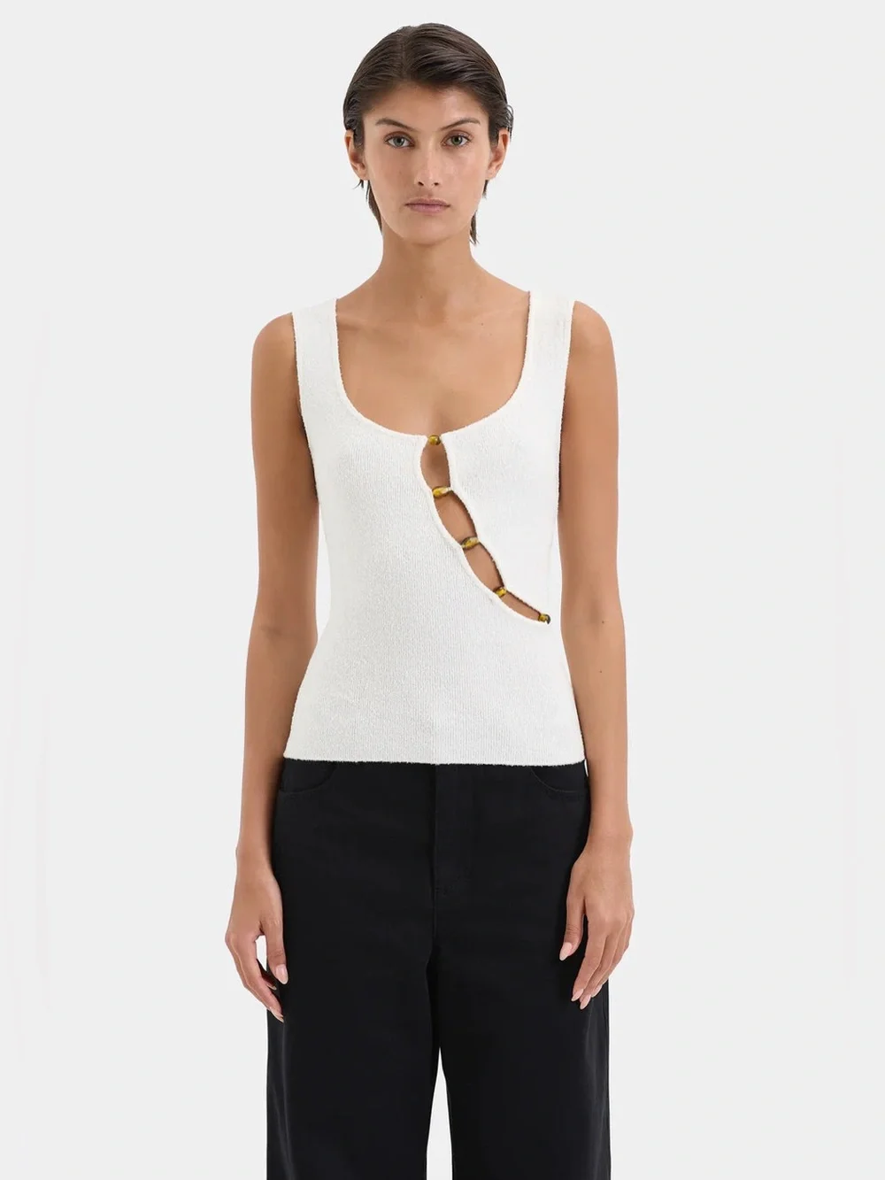 Sir the Label - CHIARA BEADED TANK - Picture 3 of 7